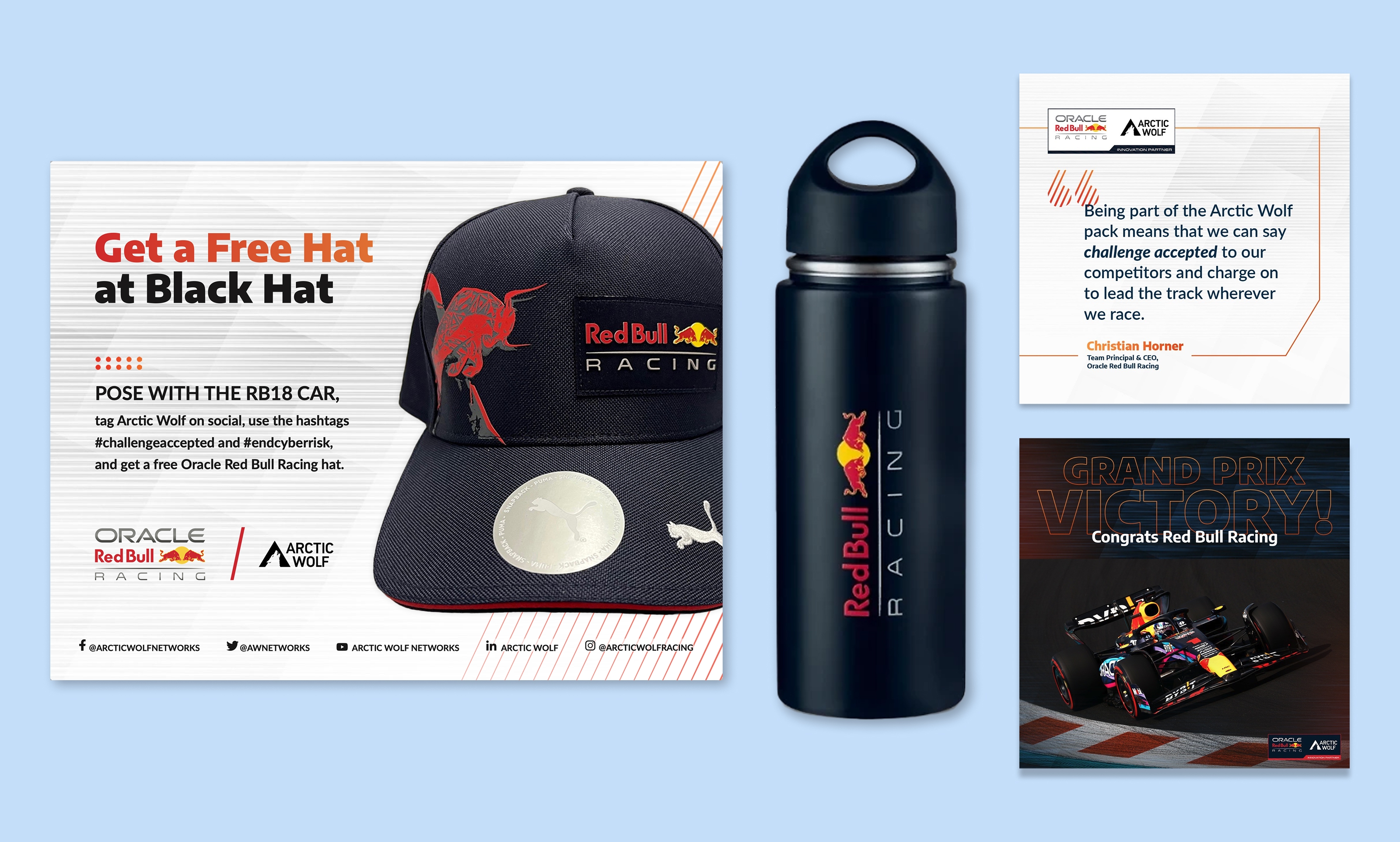 Blackhat USA booth print, swag, and social media collateral