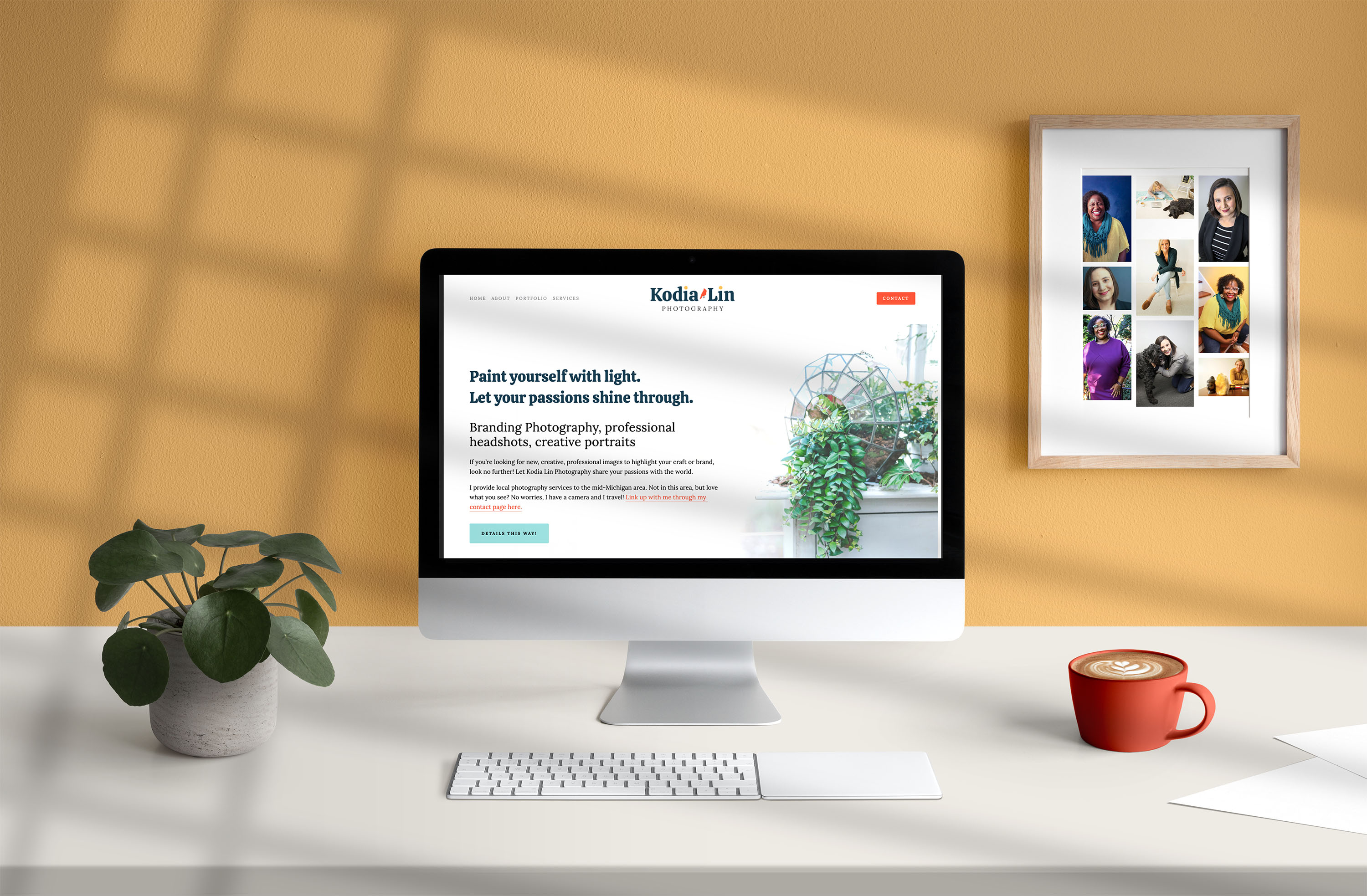 Kodia Lin Photography Squarespace website design