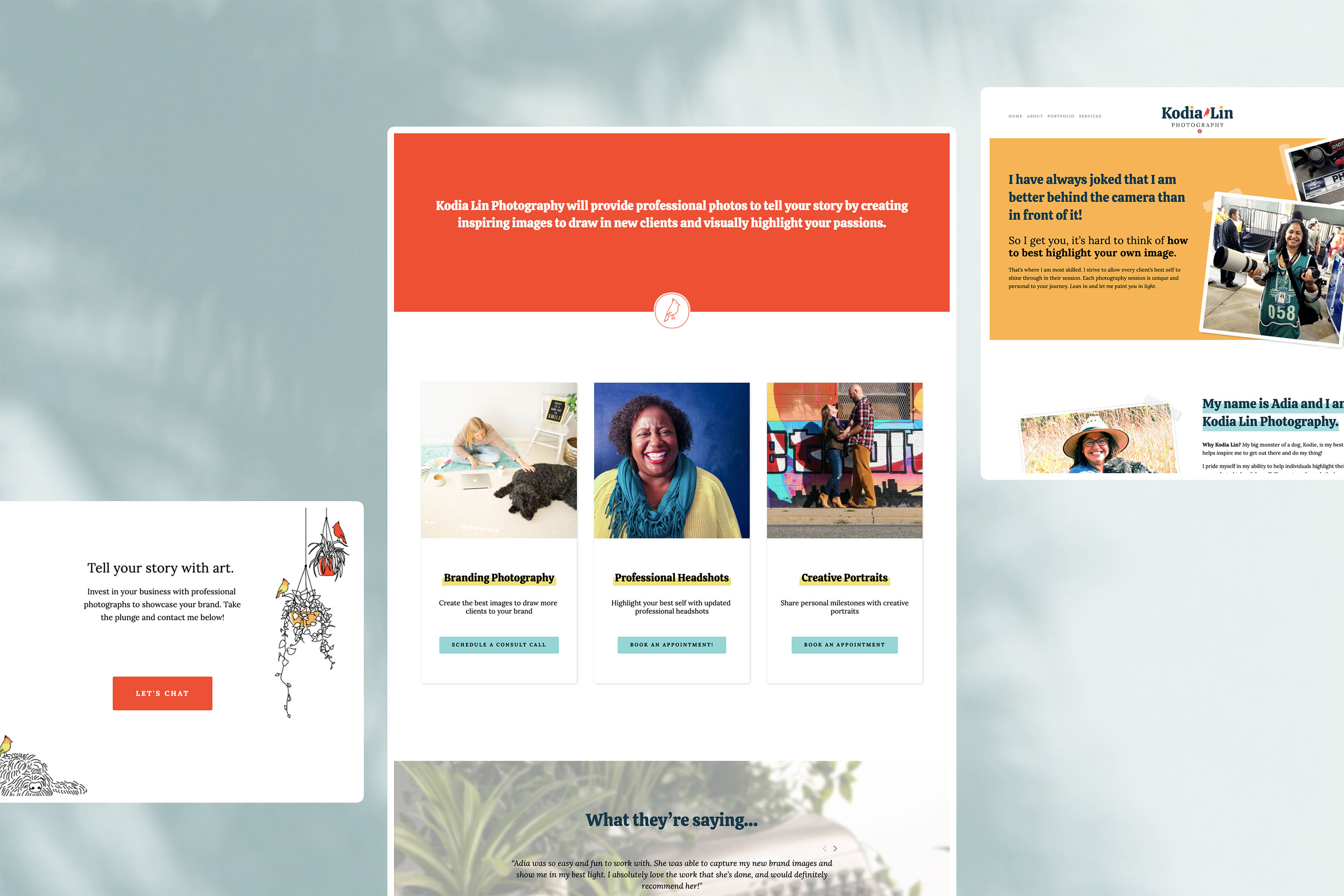 Kodia Lin Photography website design