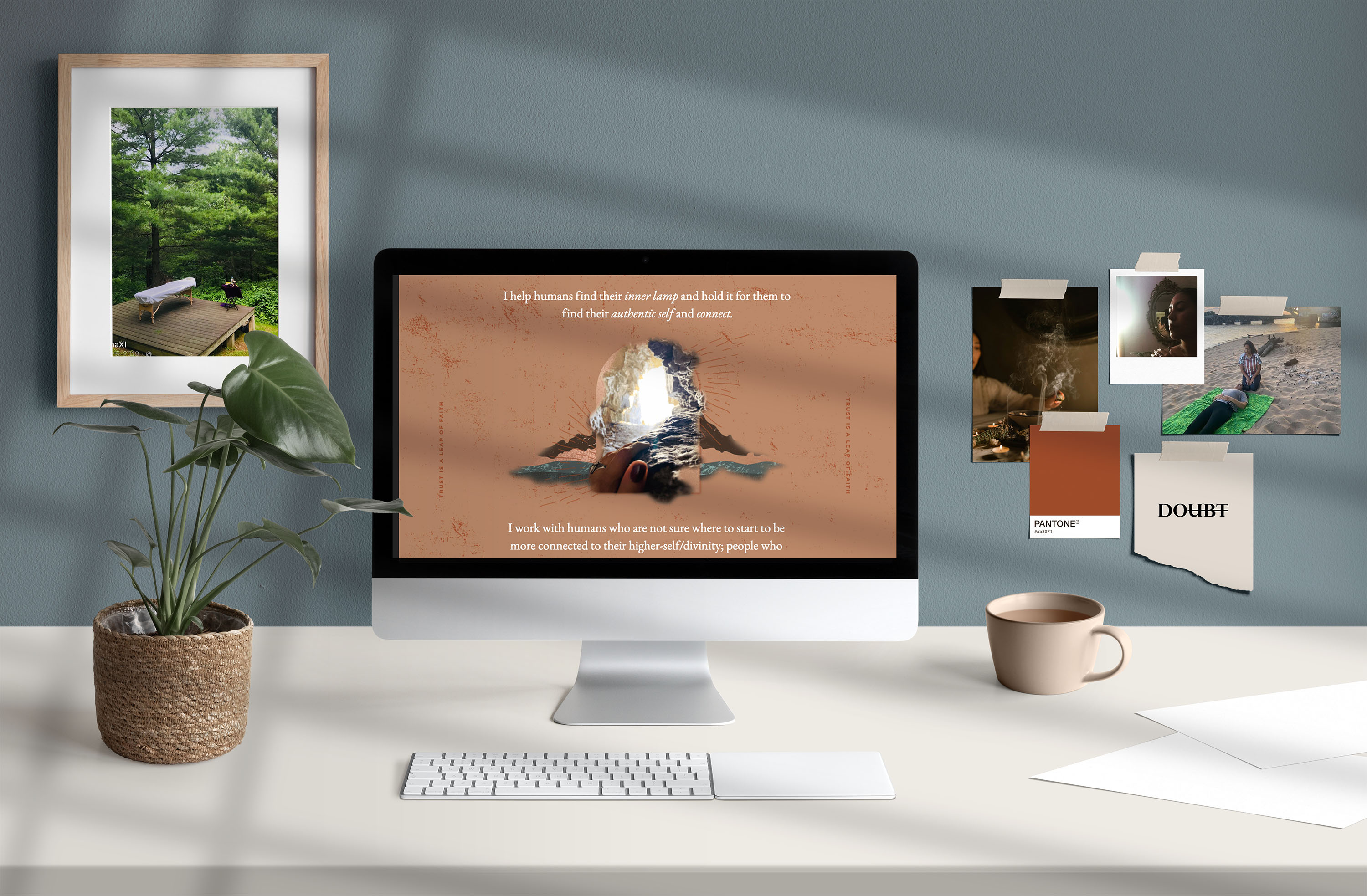 LunaXi wellness coach Squarespace website design