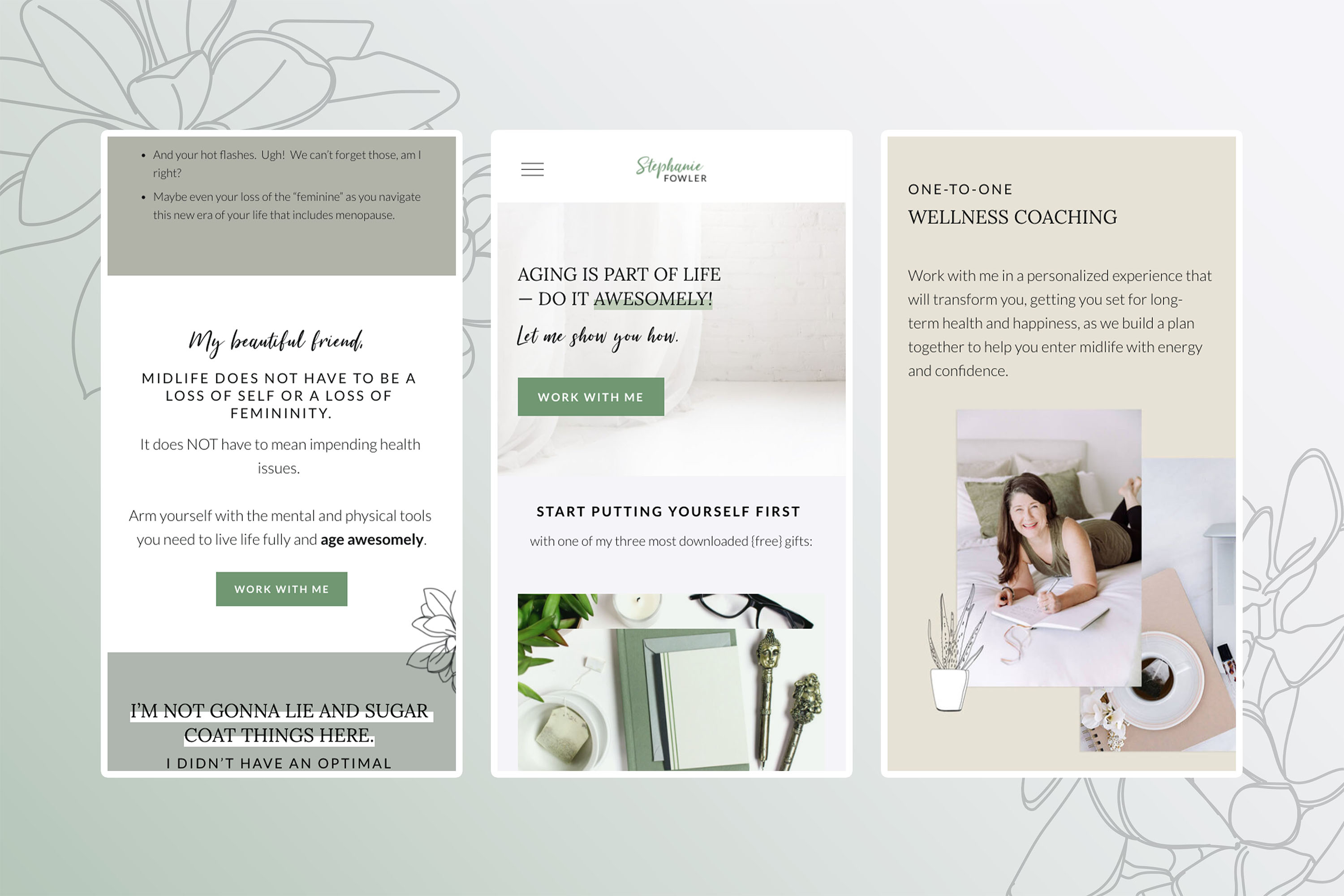 Stephanie Fowler mobile website design